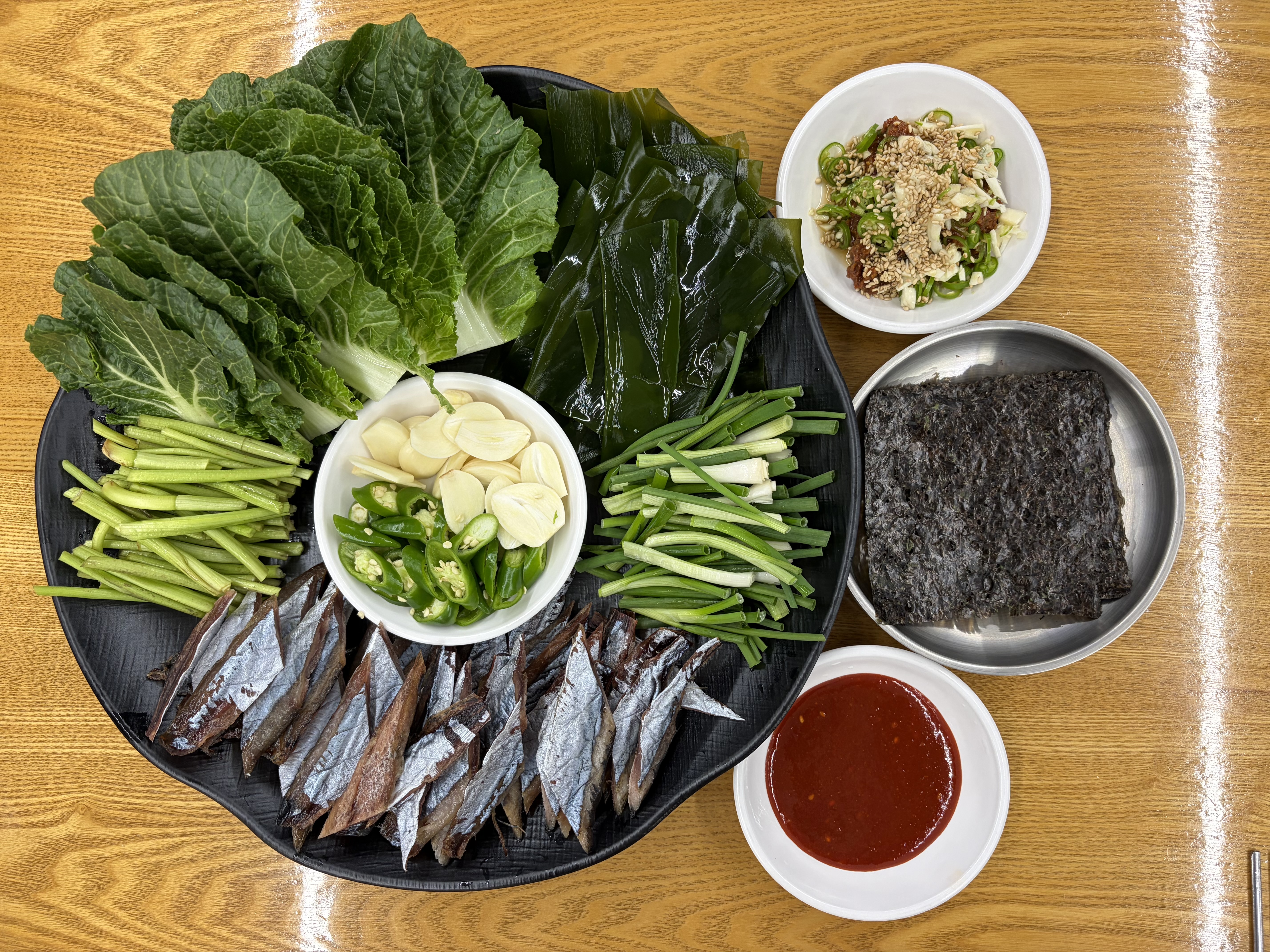 칼국수랑 김치